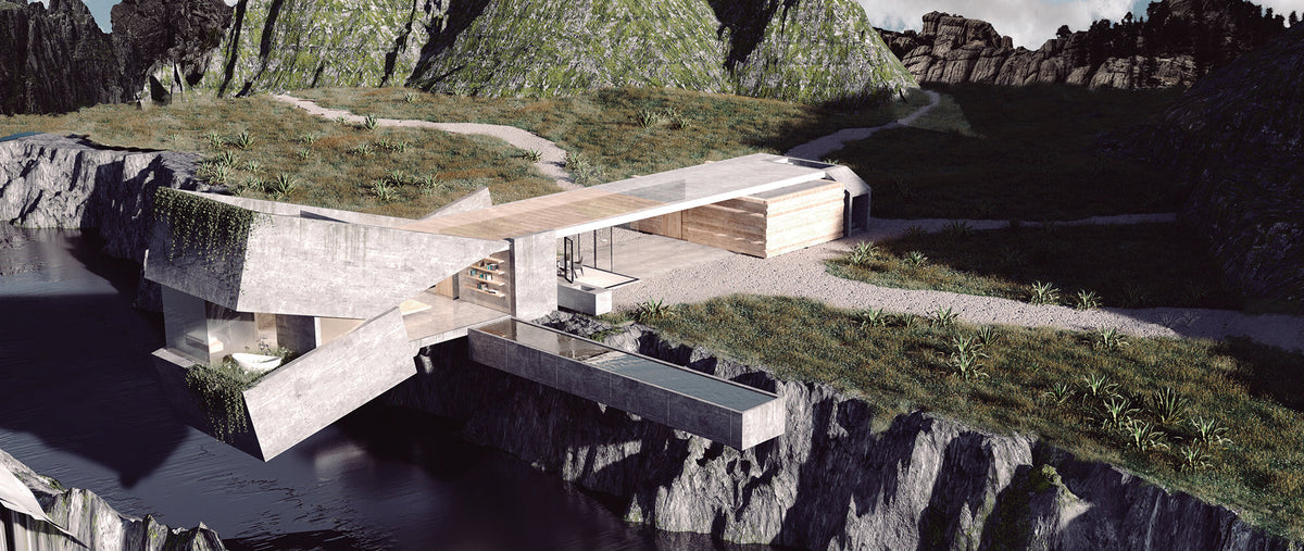 Terrasse et piscine de la WTBA House avec le mobilier Ulm de Vondom