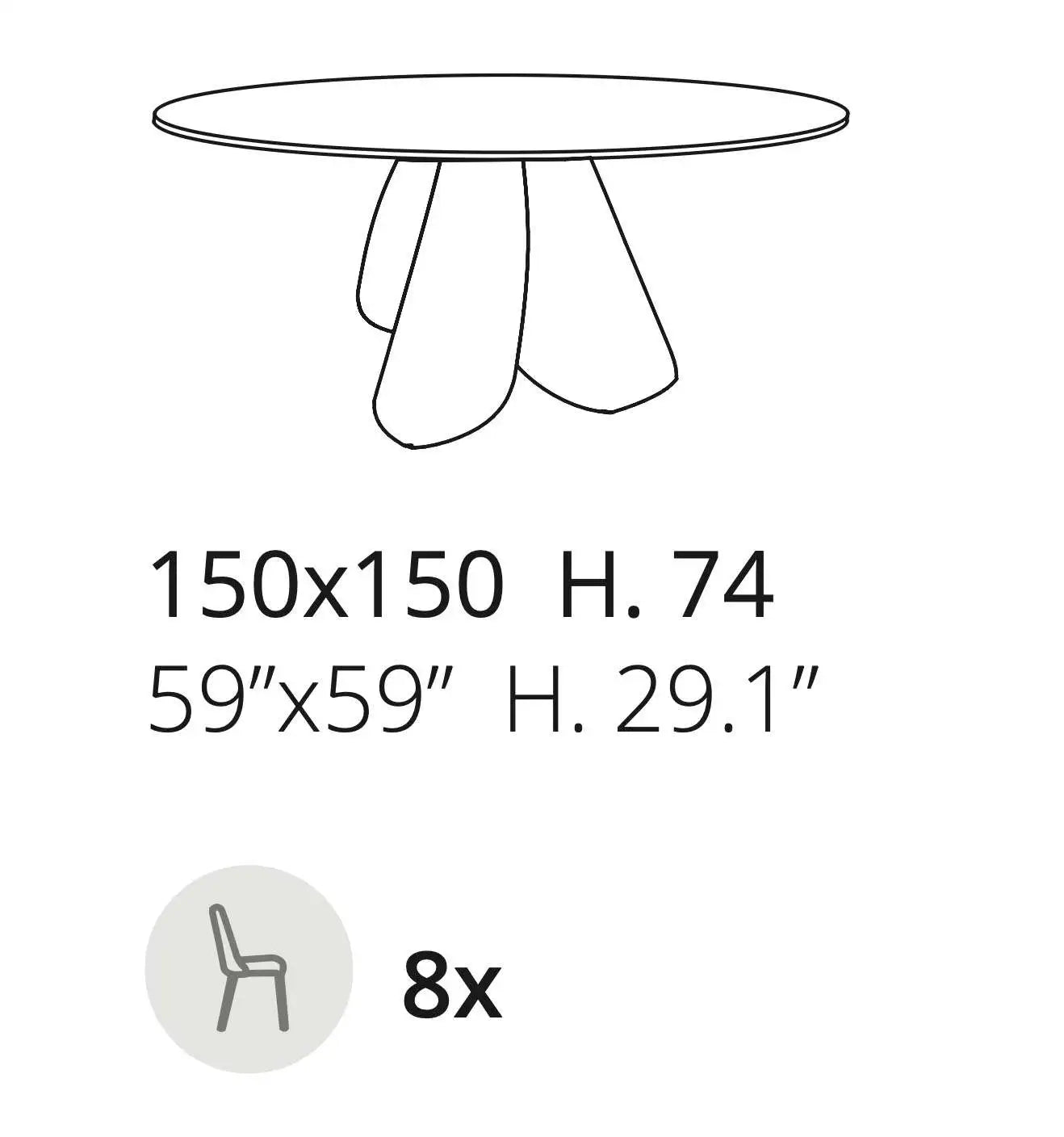 table ronde bois massif pied central