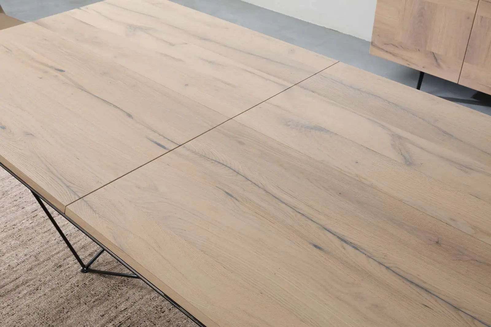 table industrielle extensible 12 personnes