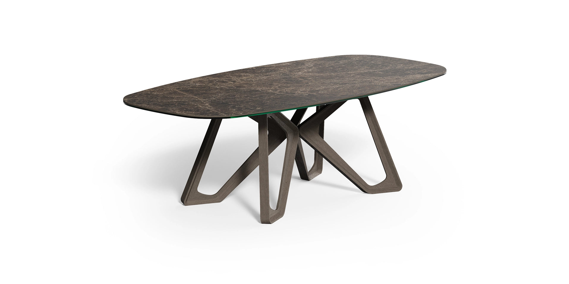 table a manger verre fumé noir