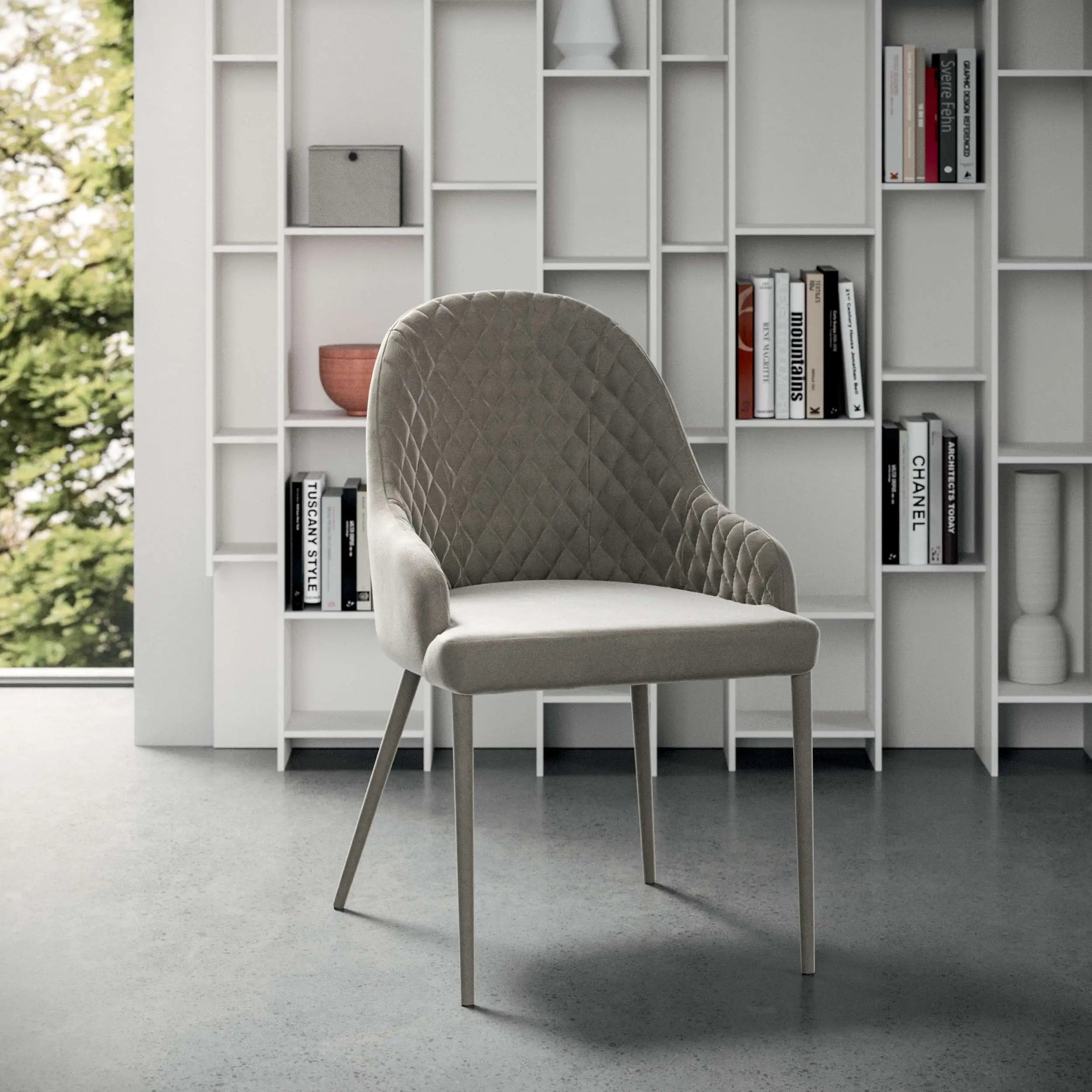 chaise design cuir et bois