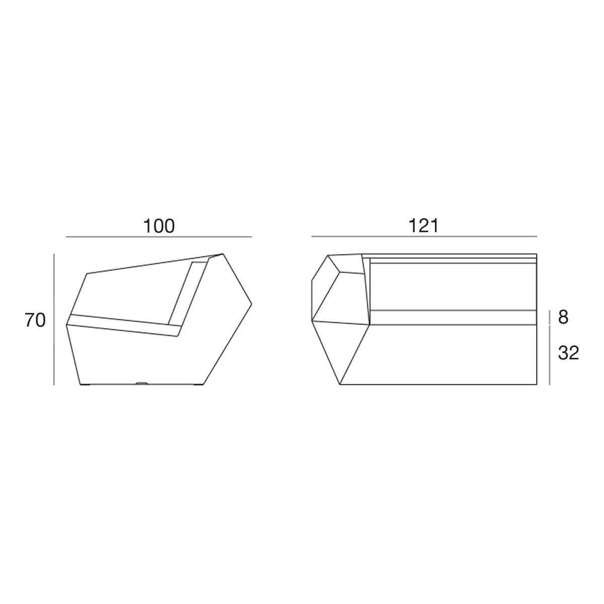 Schéma de dimensions, Faz Module Droit