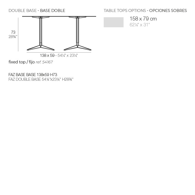 Table - Faz Inox Rectangle