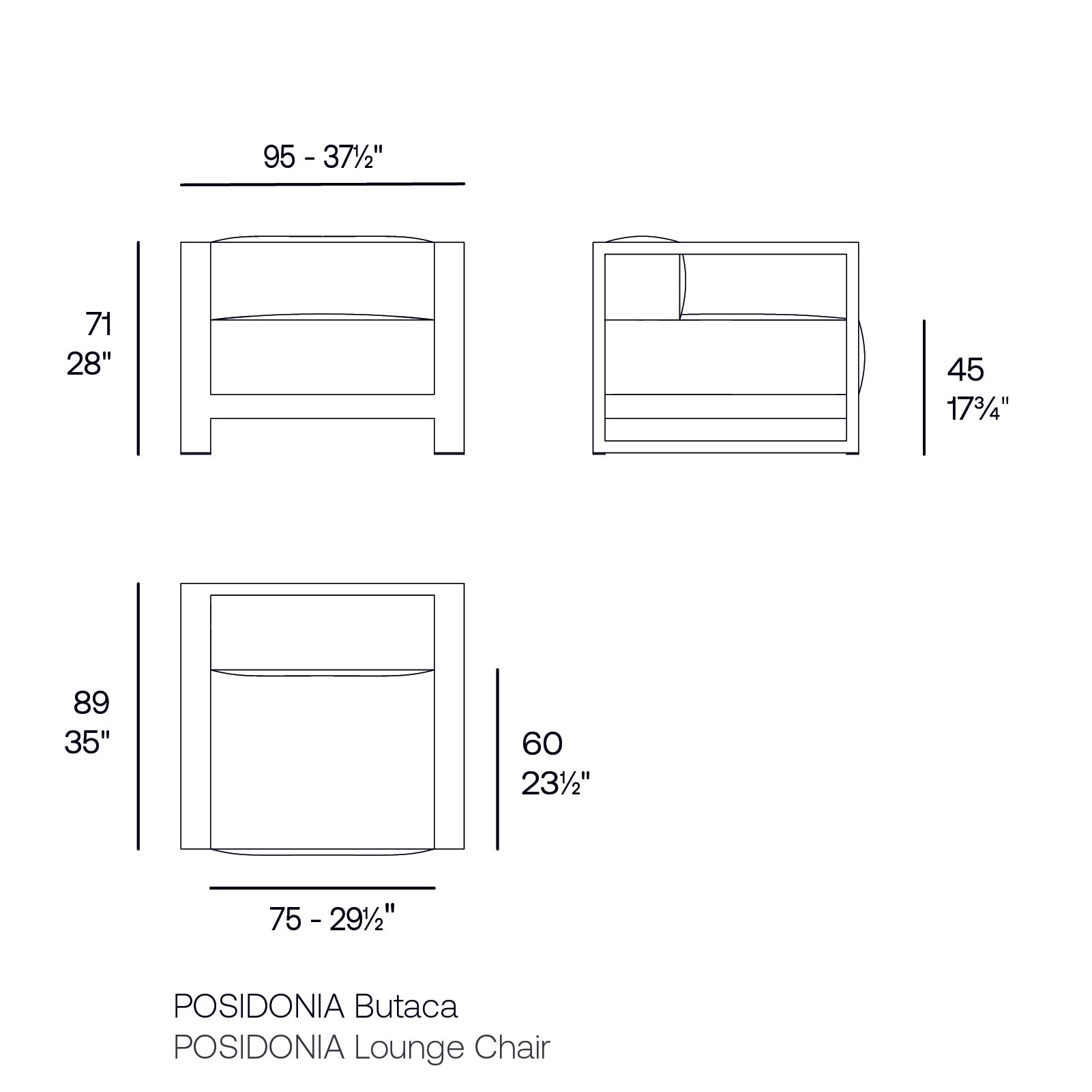 Fauteuil - Posidonia