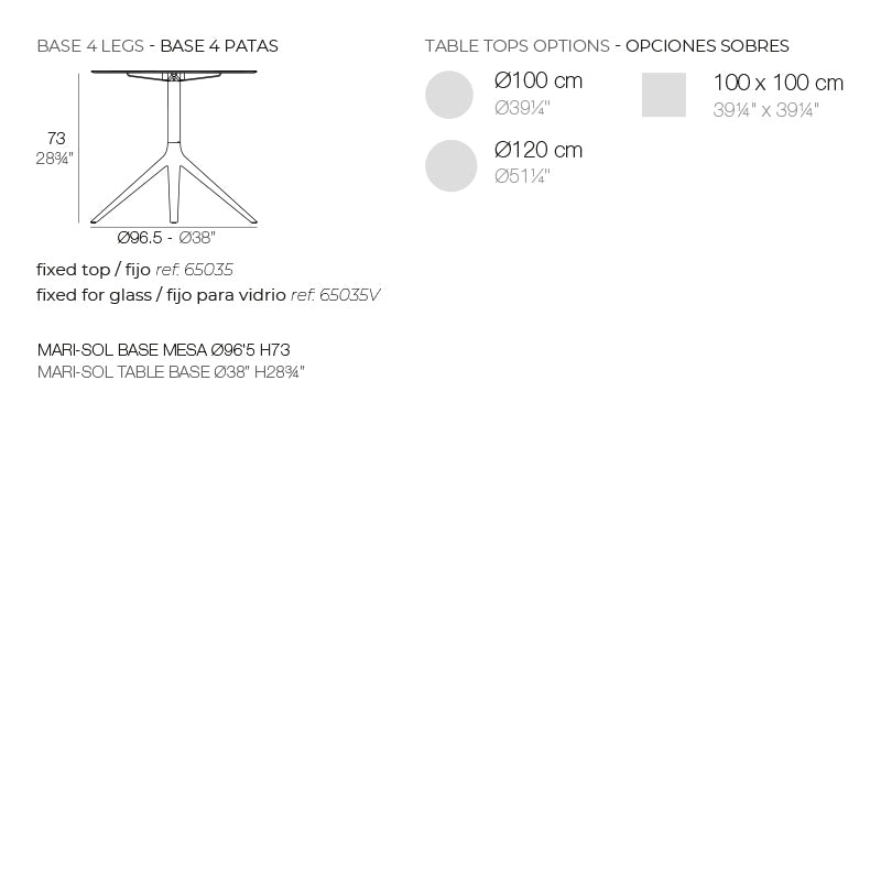 Table - Mari-Sol Carrée