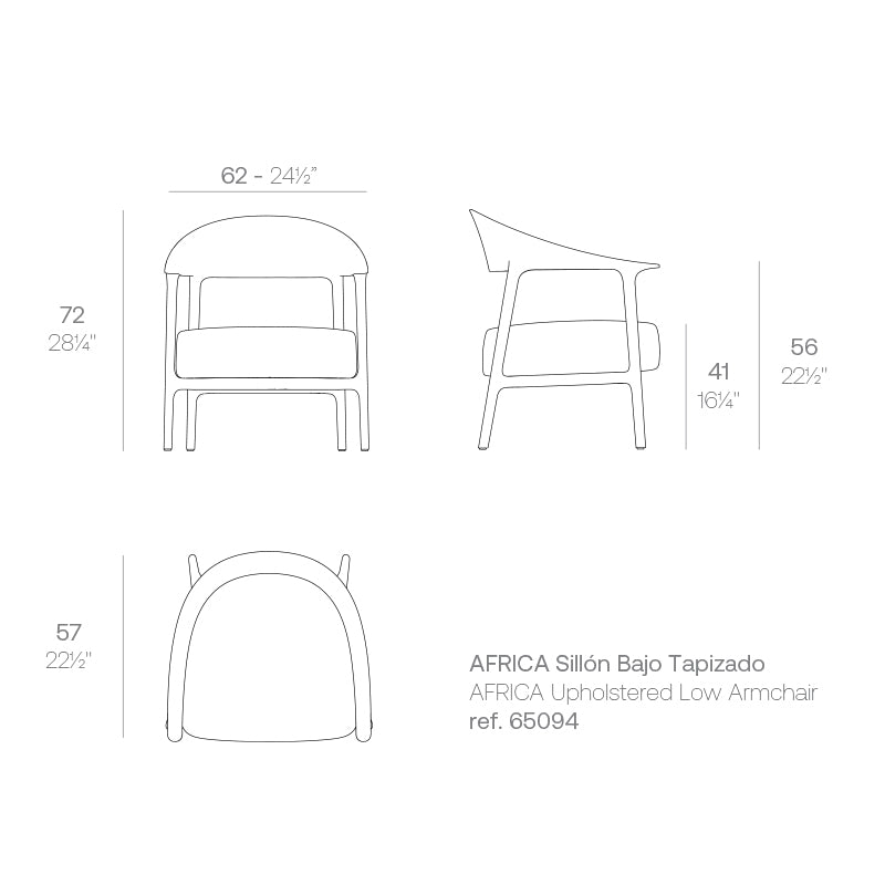 Chaise - Africa Cosy Low