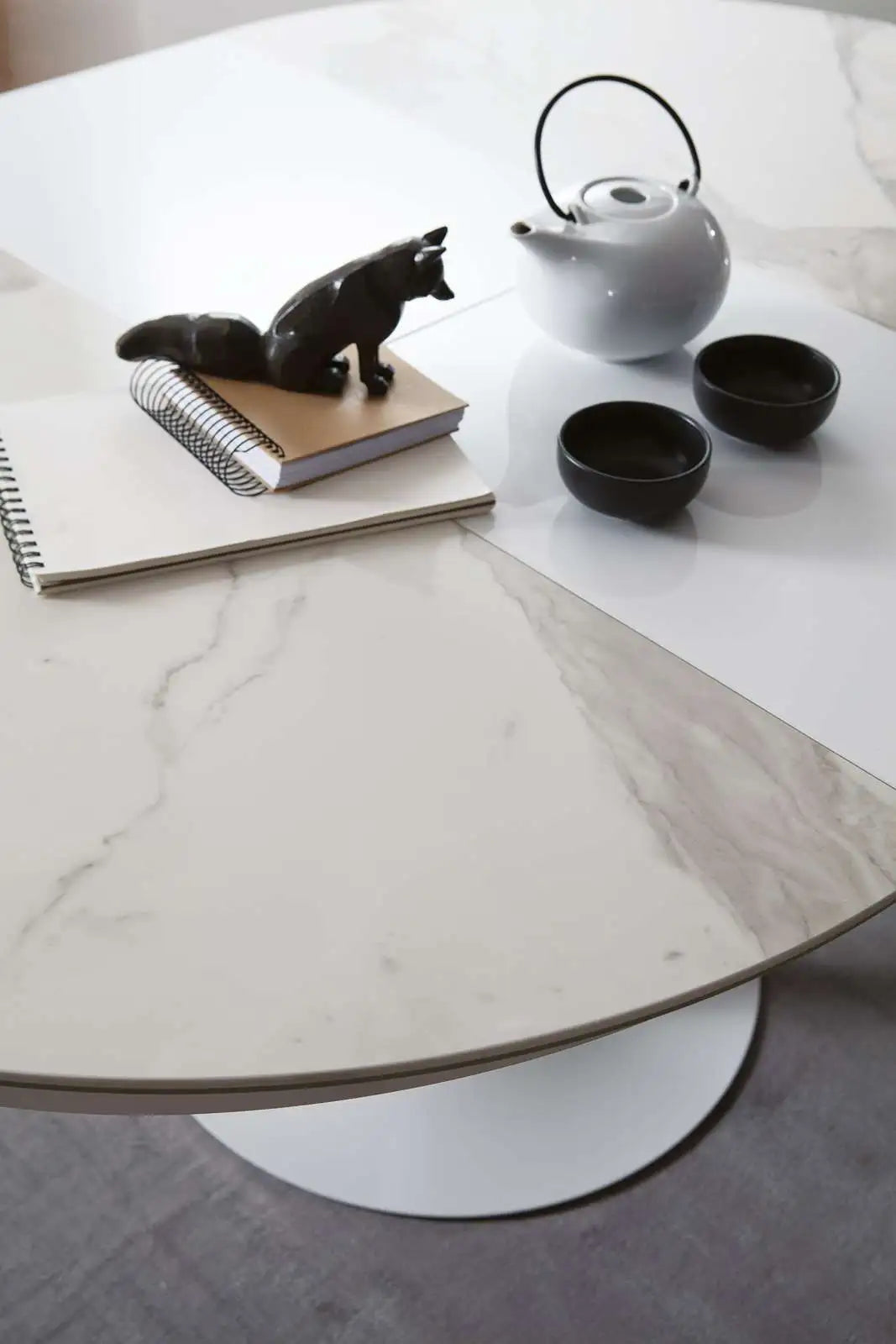 table design extensible pied central