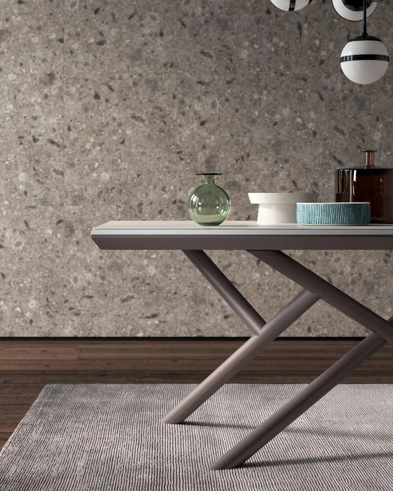 table marbre extensible