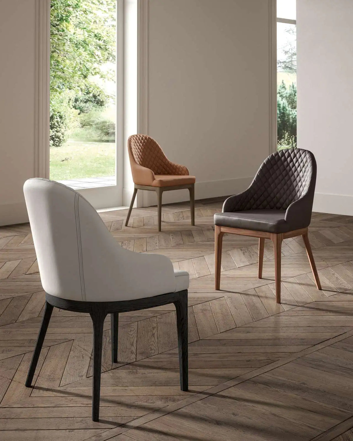 chaise design italien cuir