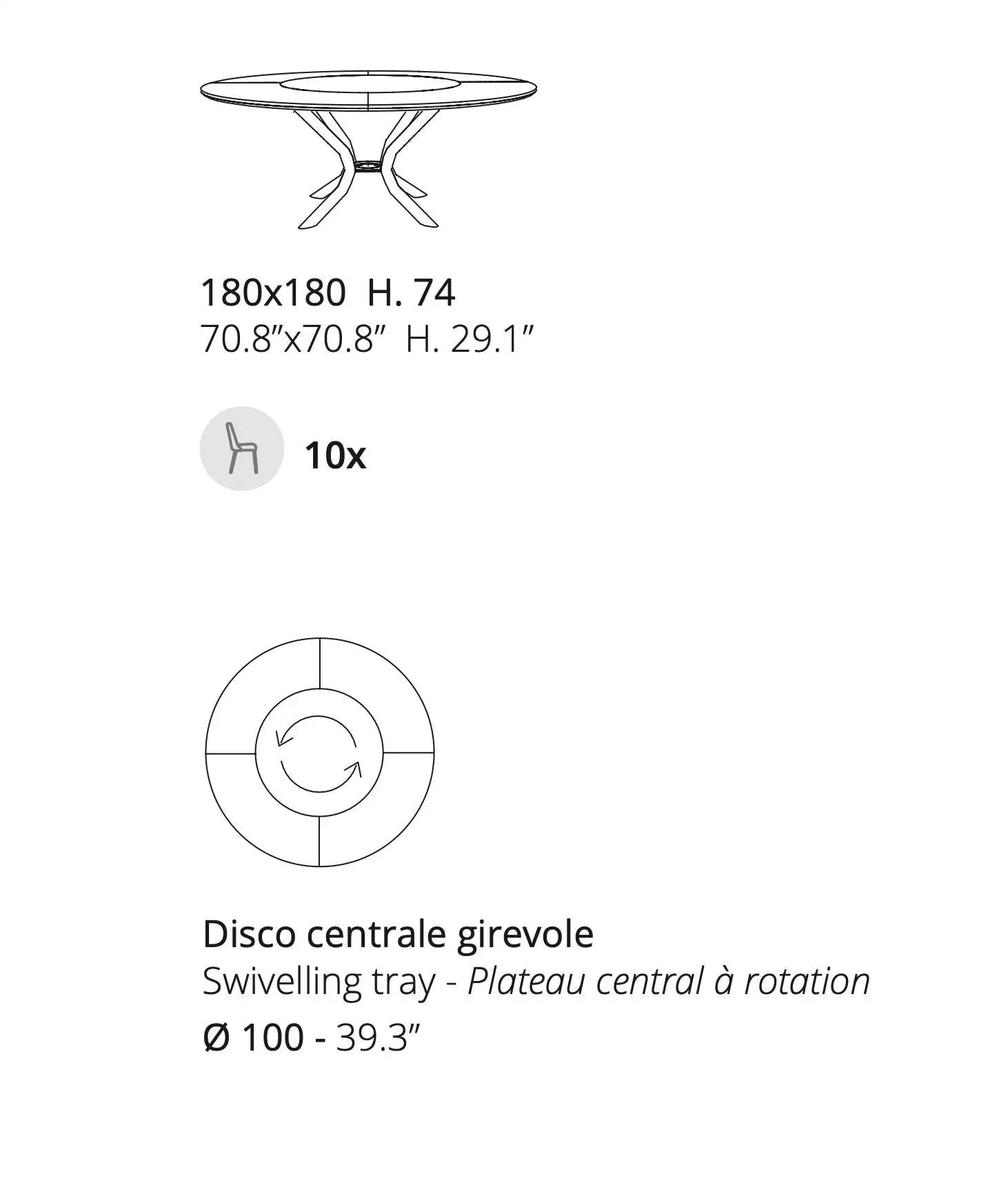 table a manger extensible noir