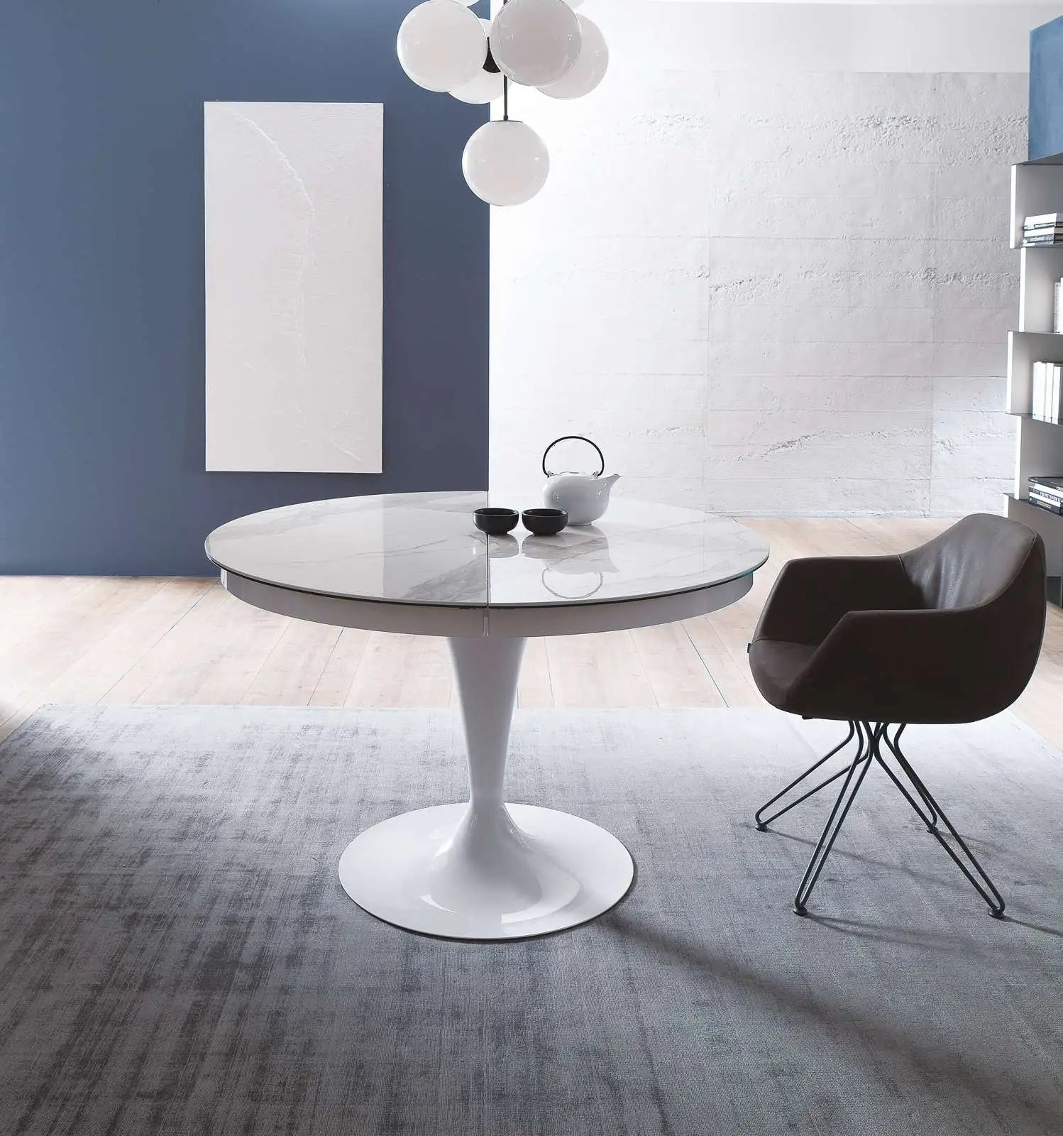 table design extensible pied central