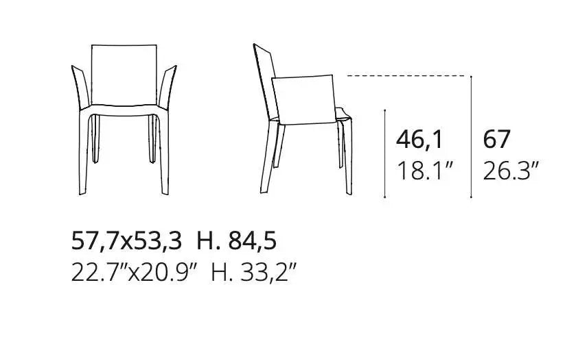 chaise design cuir blanc
