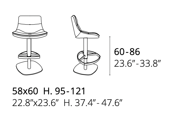 chaise haute ajustable en hauteur