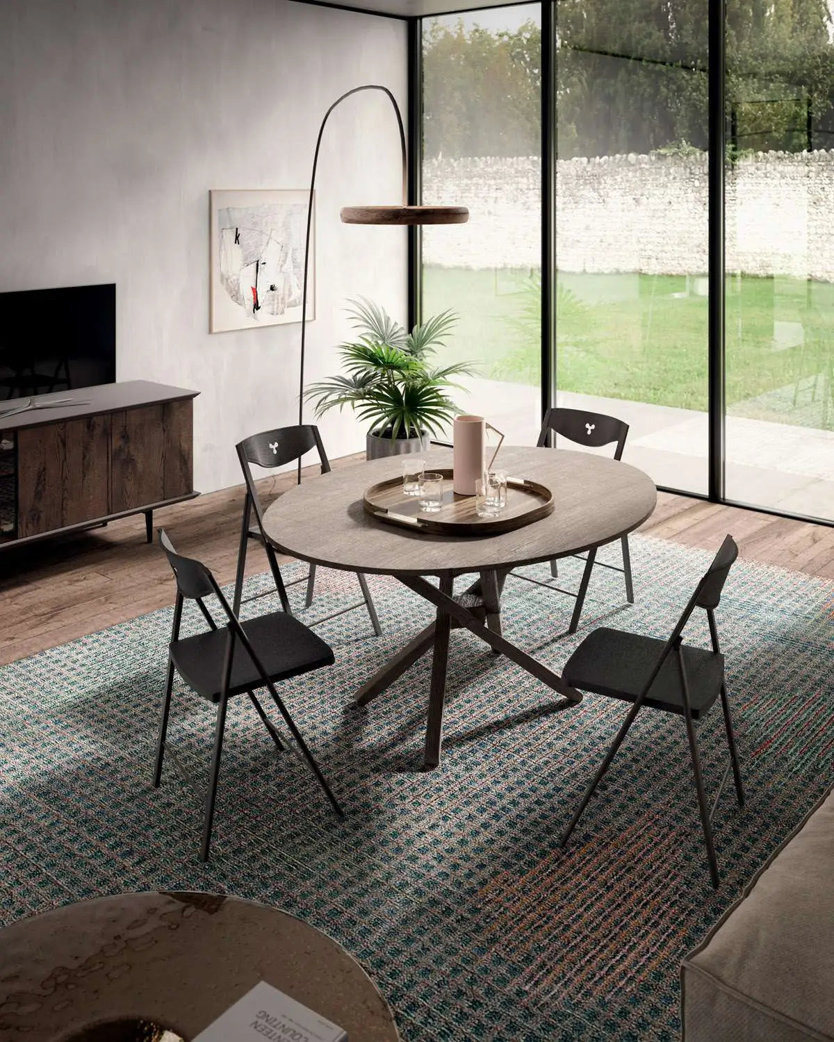 table basse relevable bois foncé