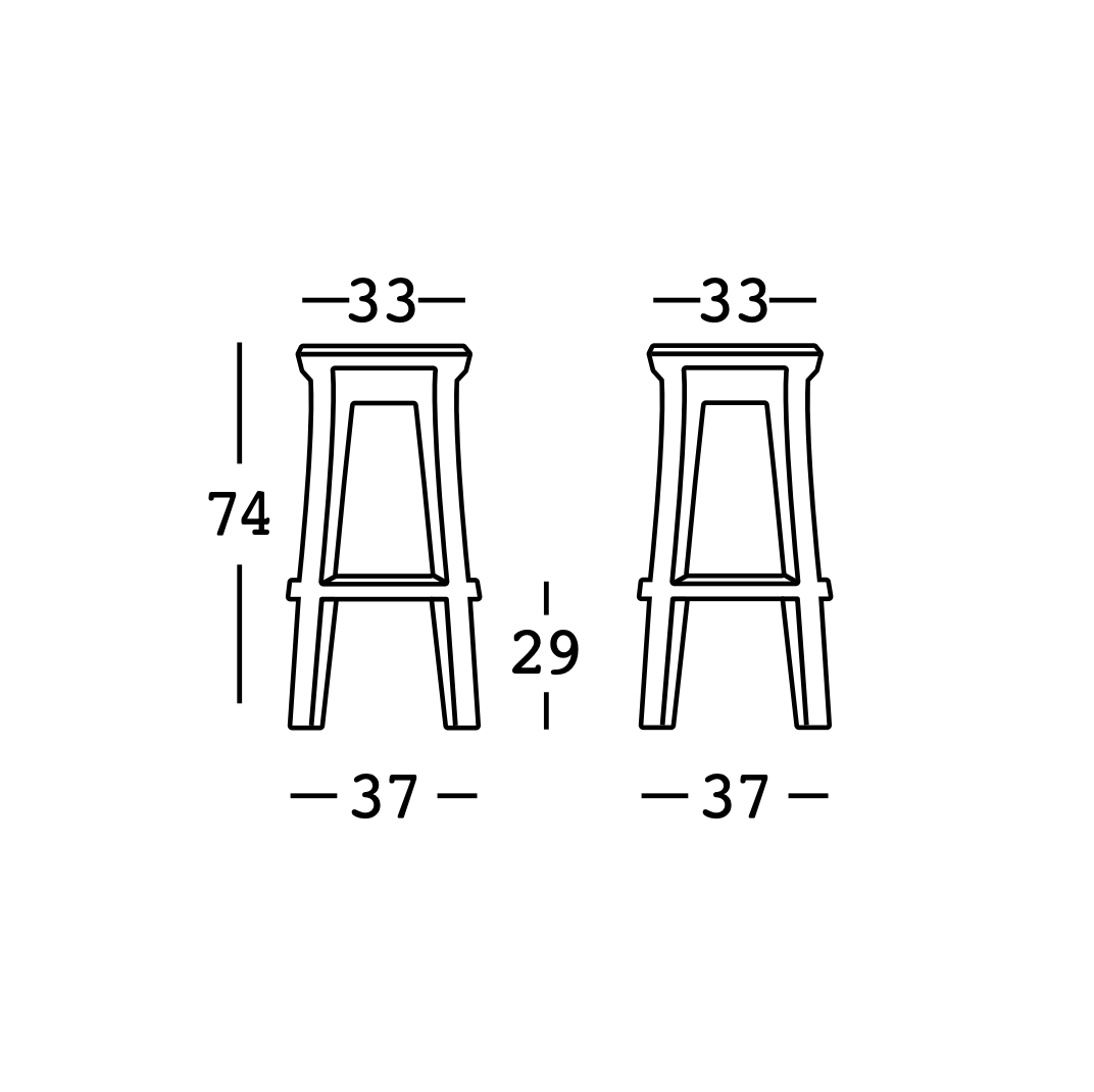 Chaise de Bar - Frozen