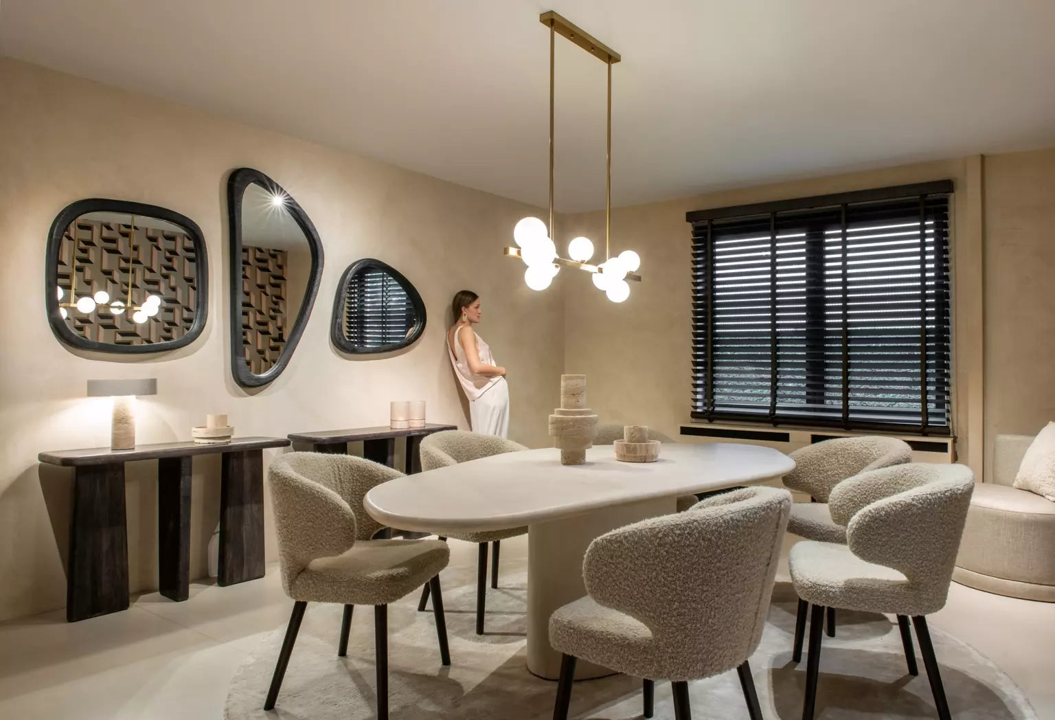 Chaise-Bouclette-Ecru