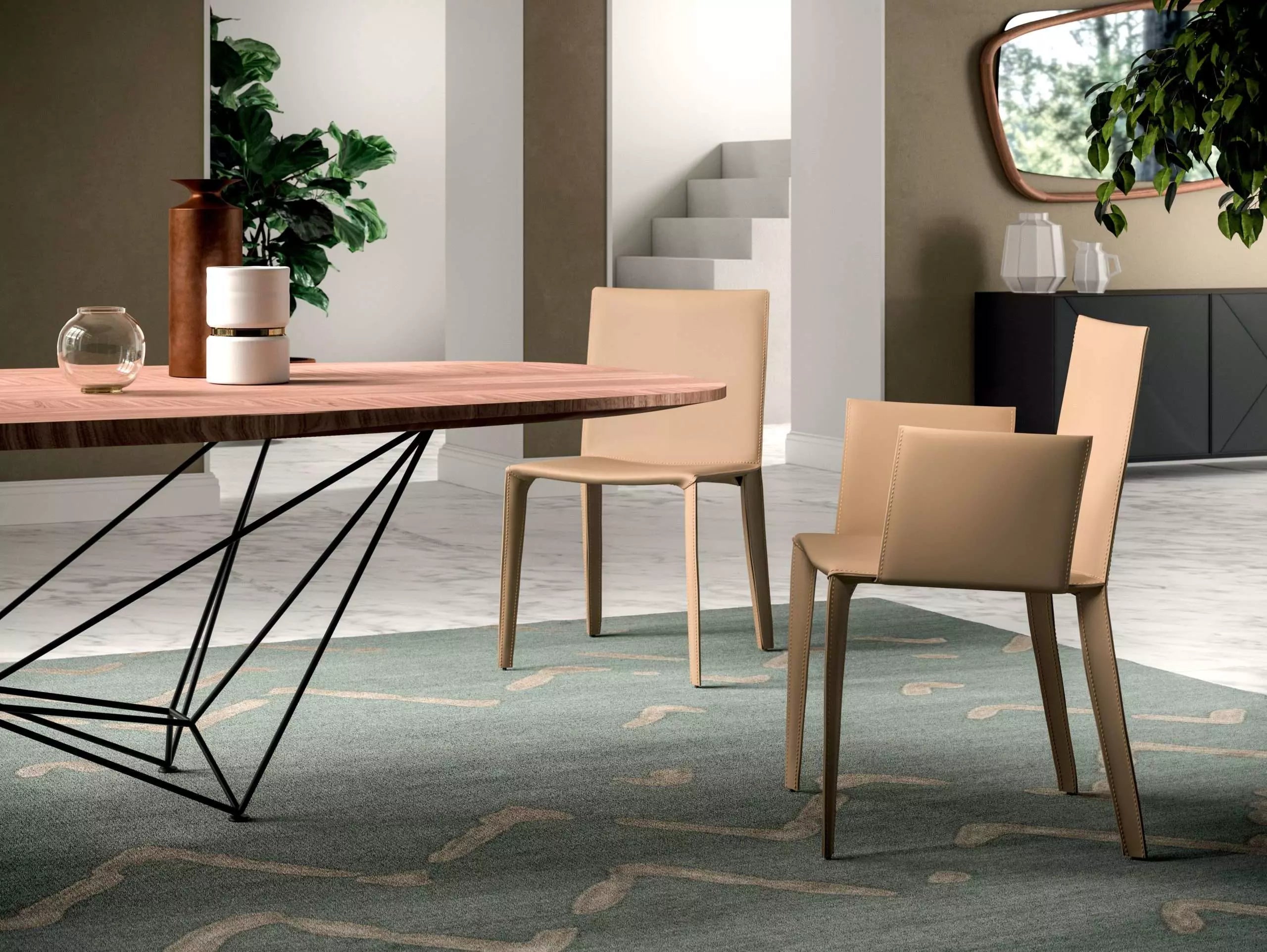 Chaise-Design-Cuir-Blanc-interieur