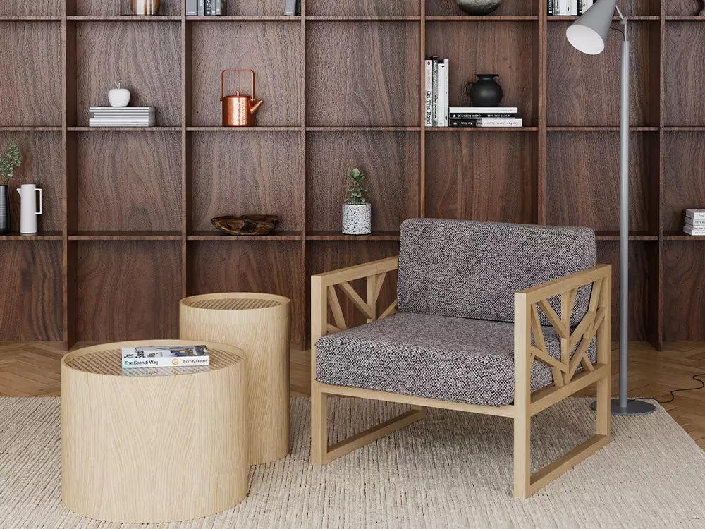 Fauteuil Lounge Bois