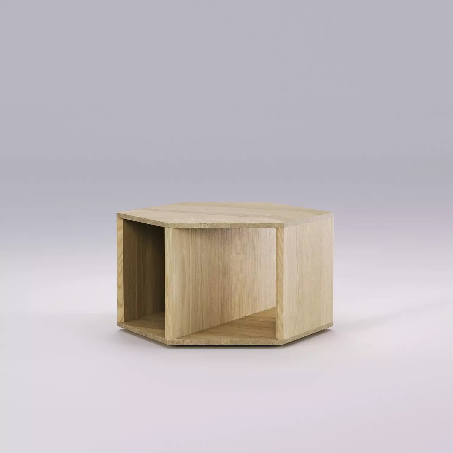 Table-Basse-Hexagonale-Bois-massif