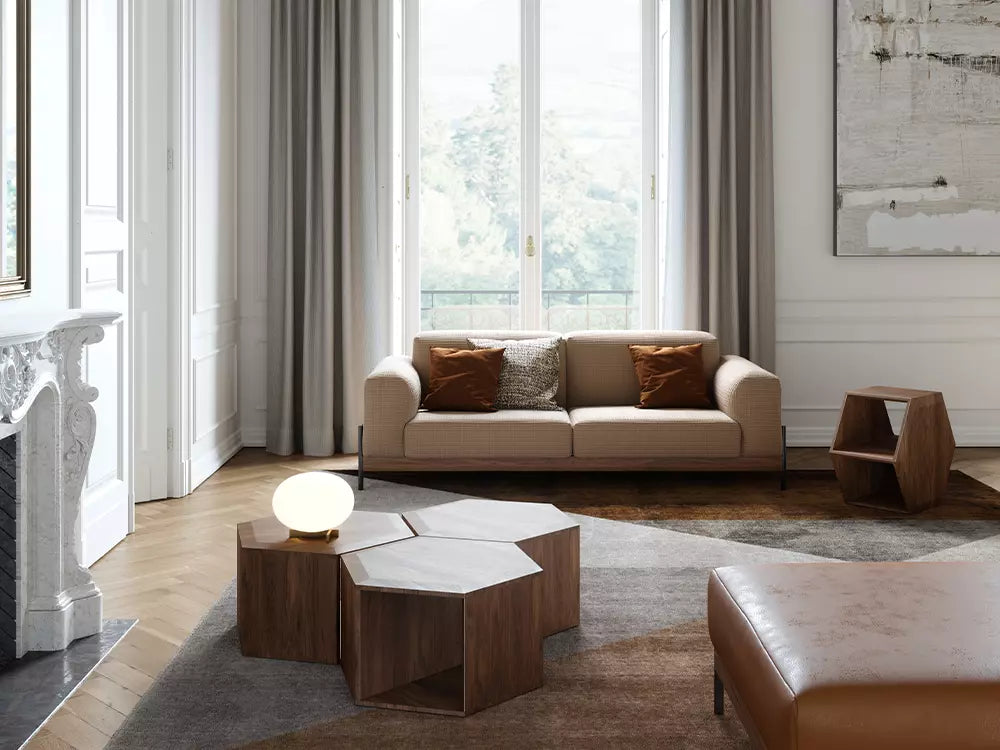 Table-Basse-Hexagonale-Bois