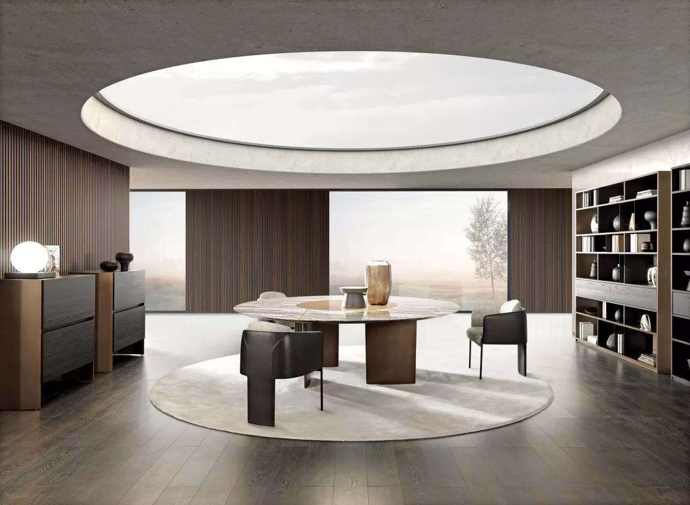 Table-Manger-Bois-Marbre-luxe