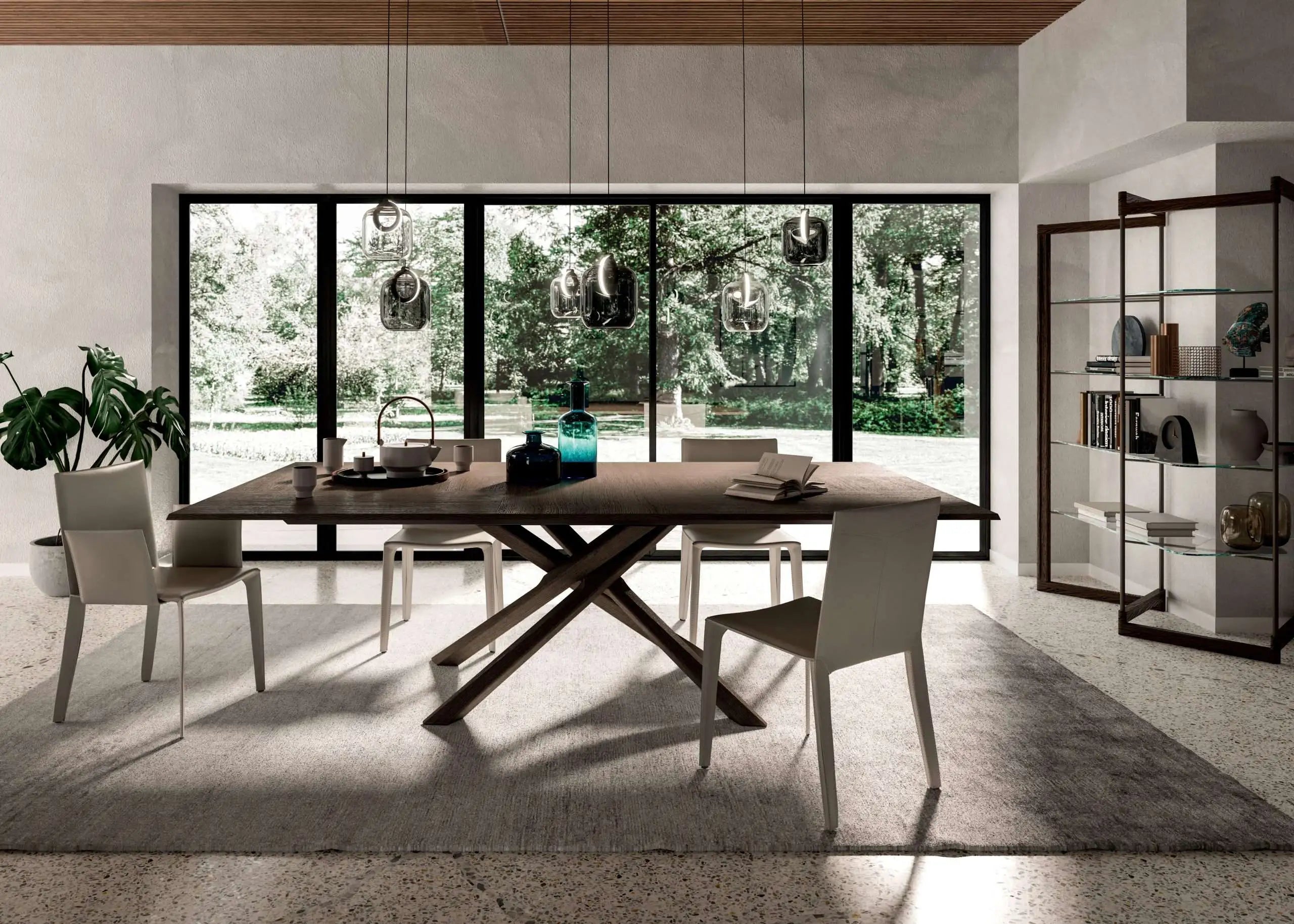 table à manger extensible bois massif