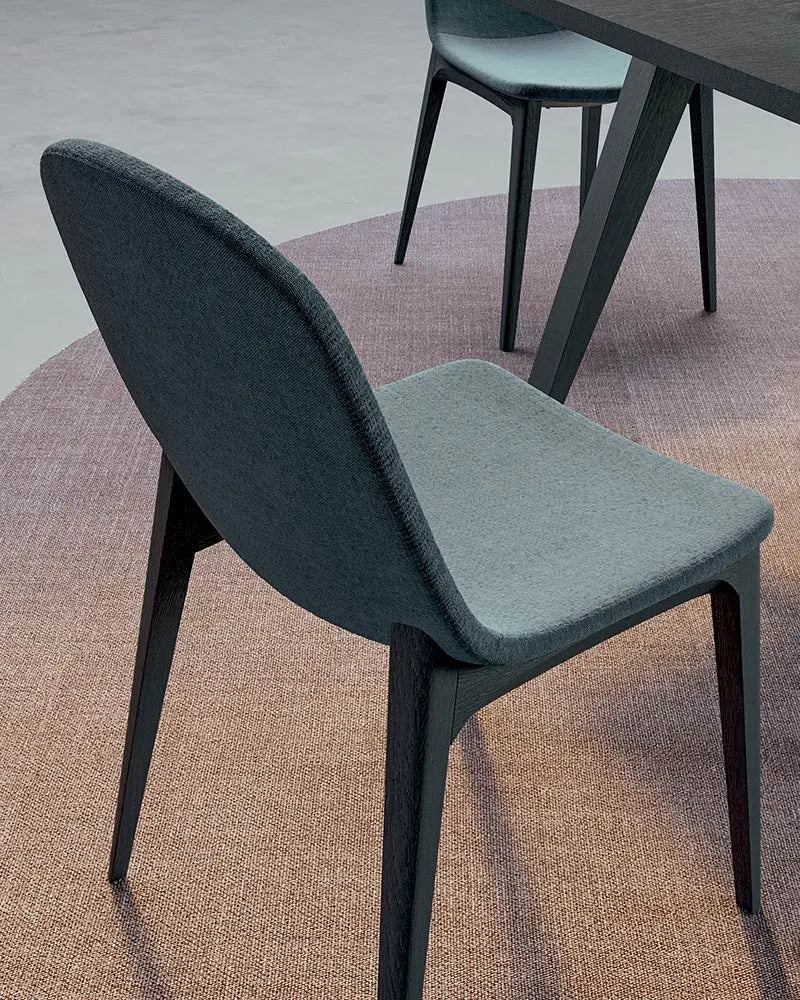 chaise accoudoir cuir et bois