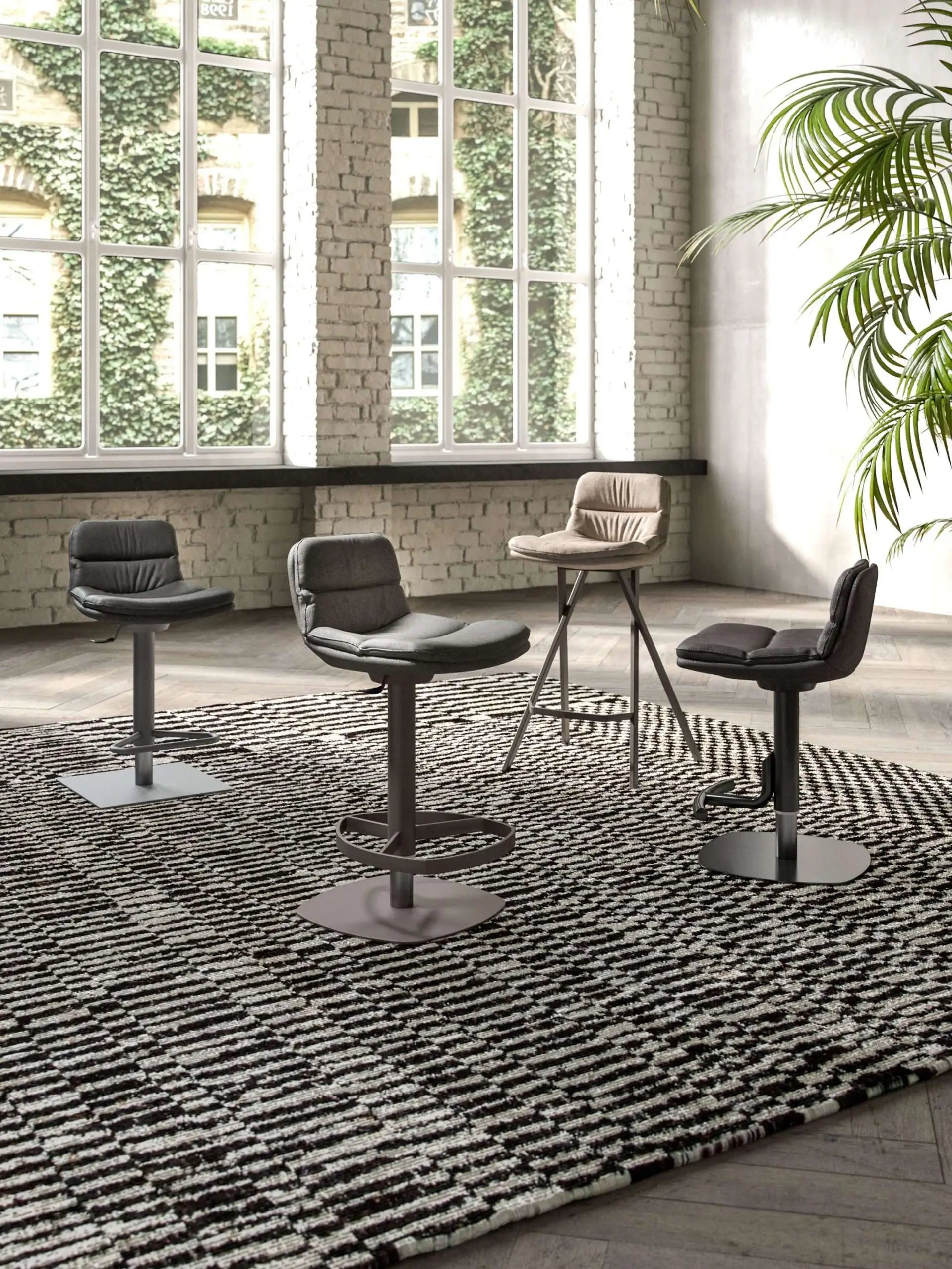 chaises de bar confortable