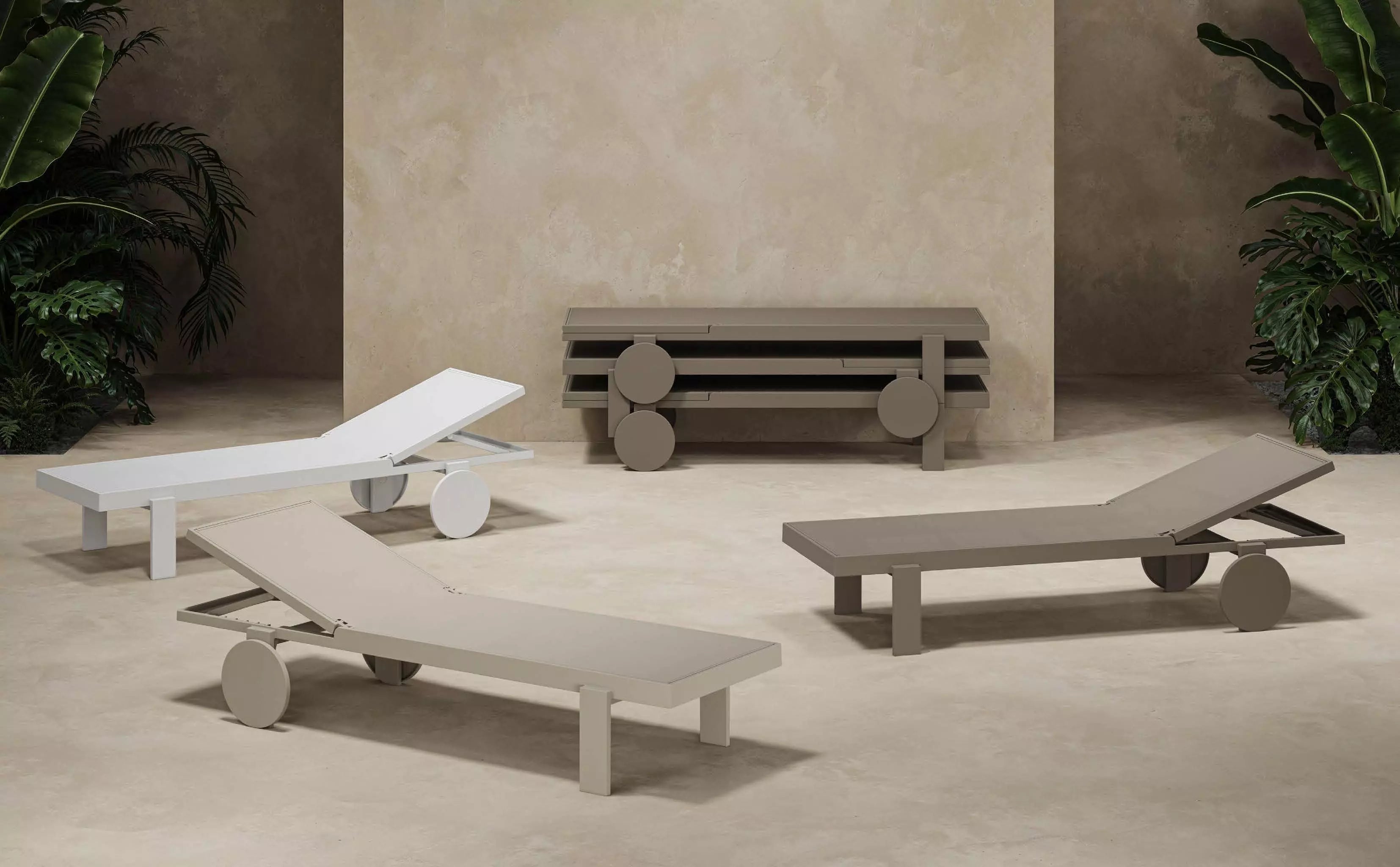 Bain de Soleil Collection Gatsby Empilable avec Roulette Vondom - 9