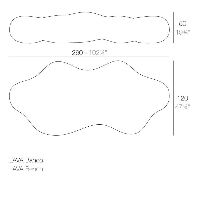 Banc Lumineux Collection Lava Vondom - 5