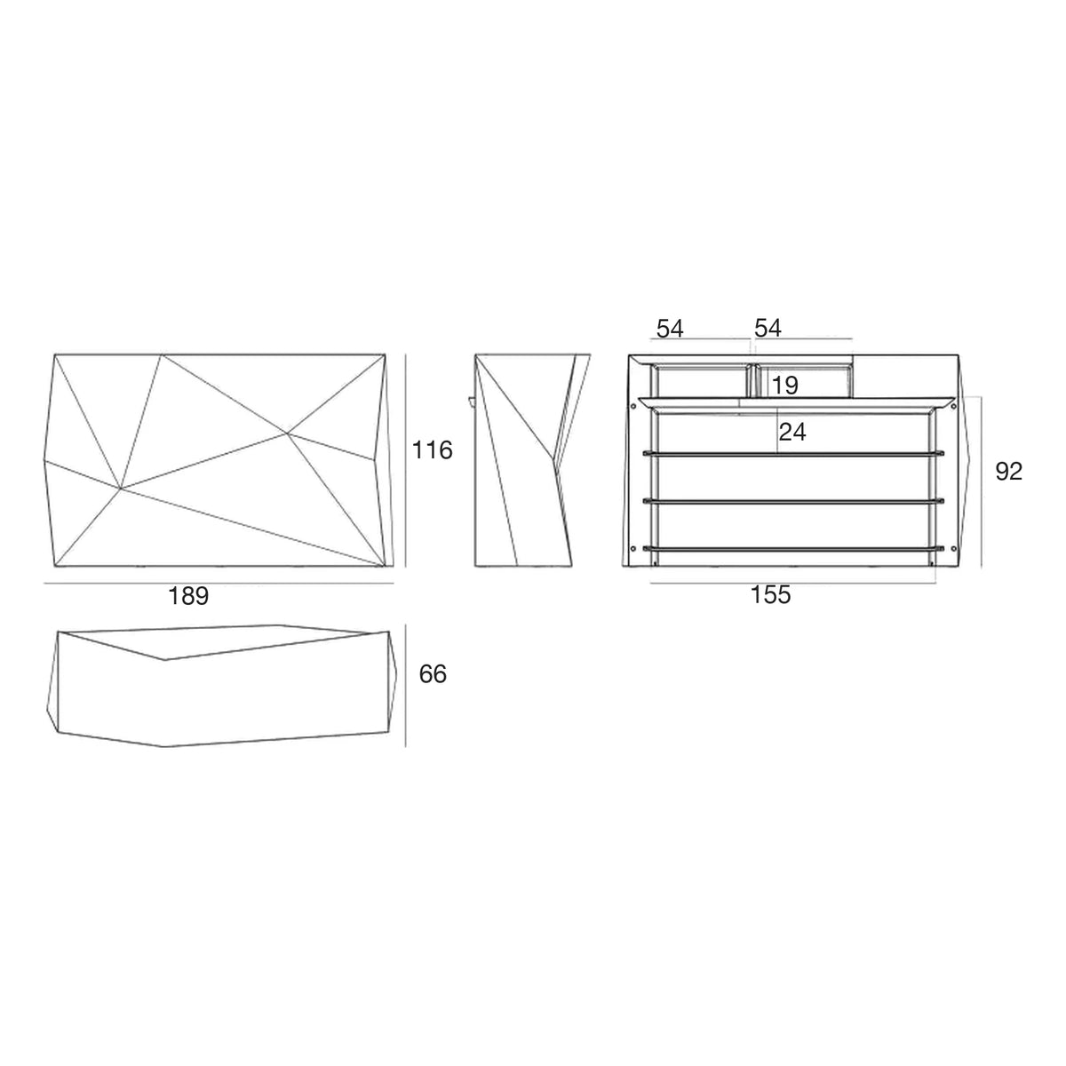 Bar Collection FAZ Module Central Lumineux Vondom - 6