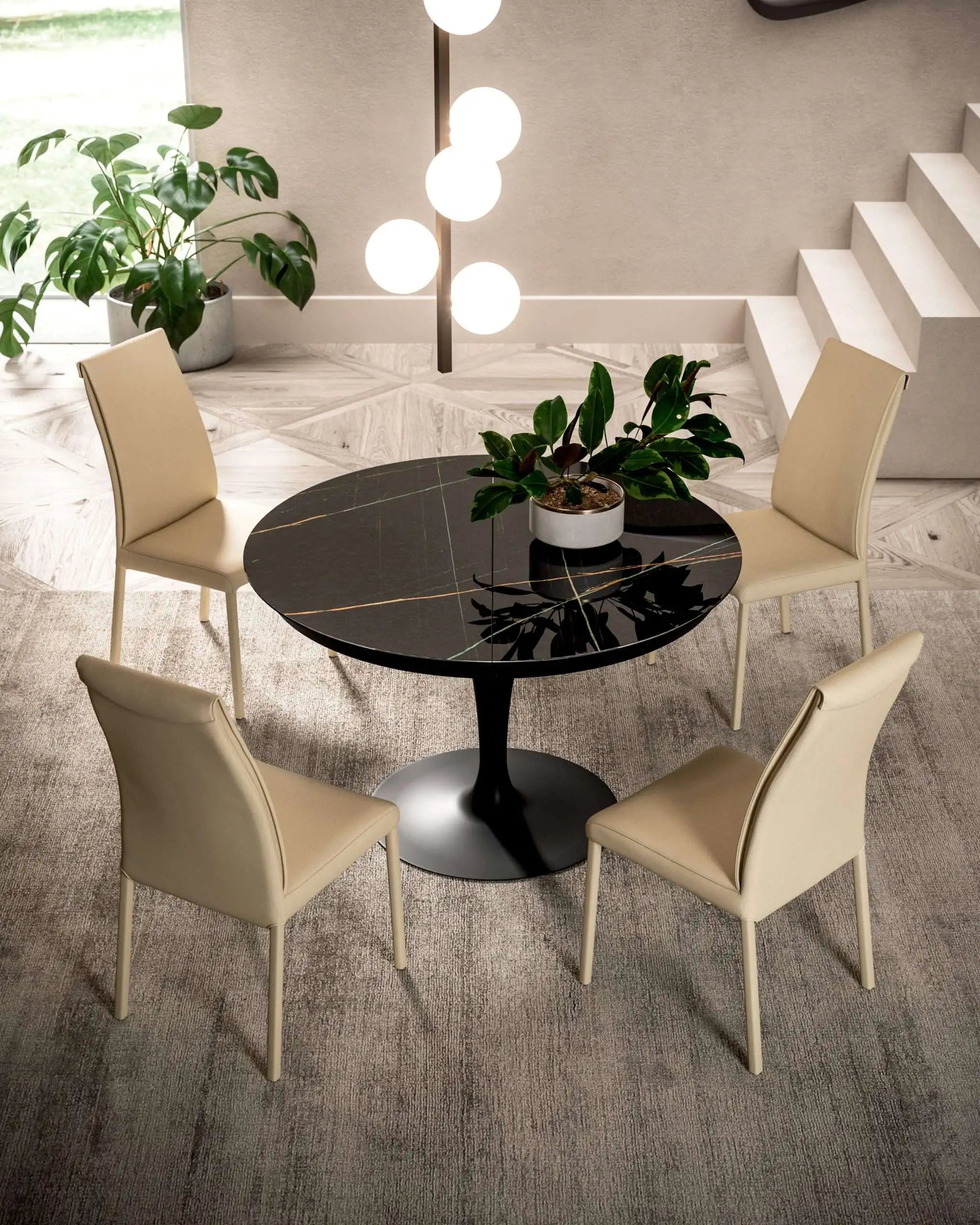 table design extensible pied central