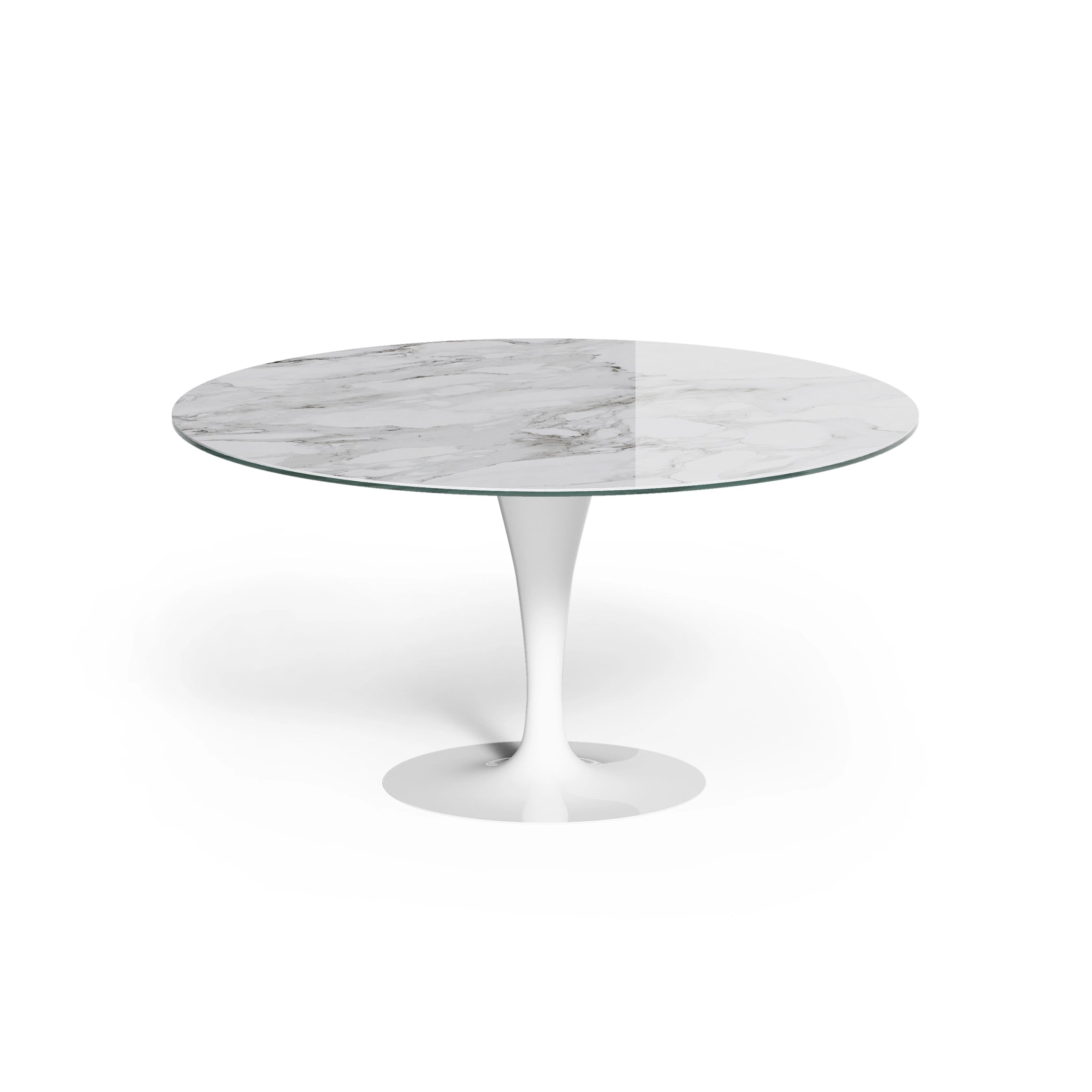 table céramique blanche ronde