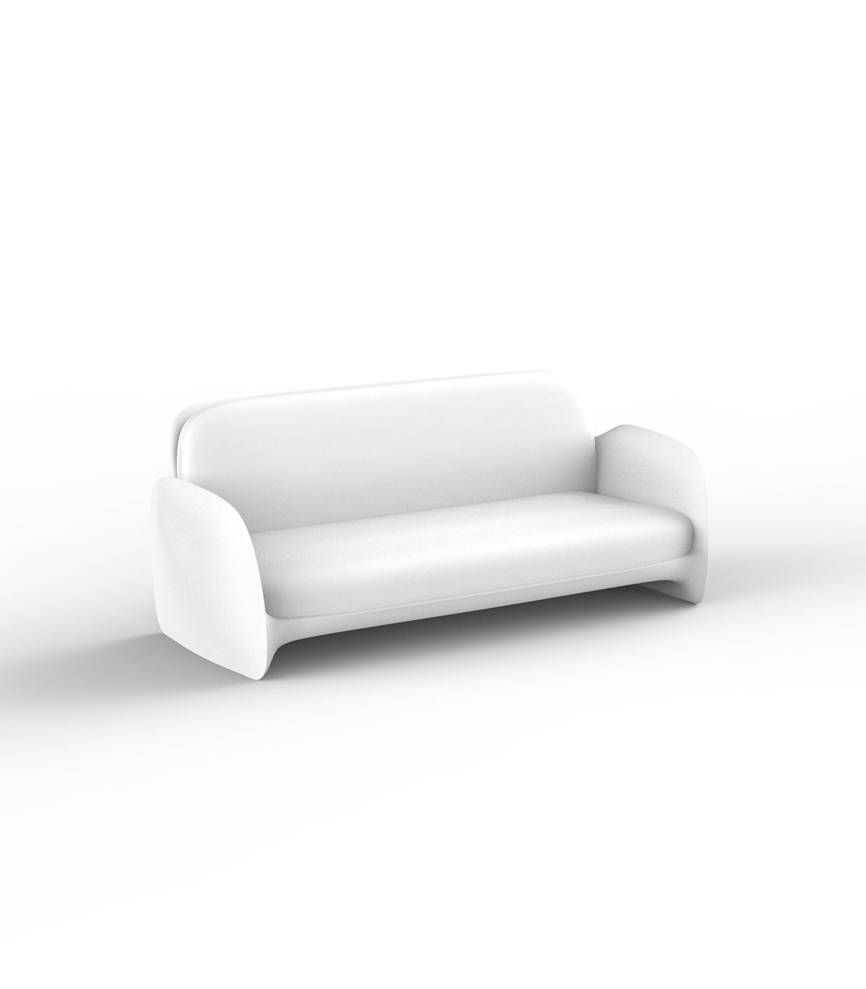 Canapé Lounge Terrasse Bar Finition structure Mate Couleur structure Blanc - Collection Pezzettina Vondom