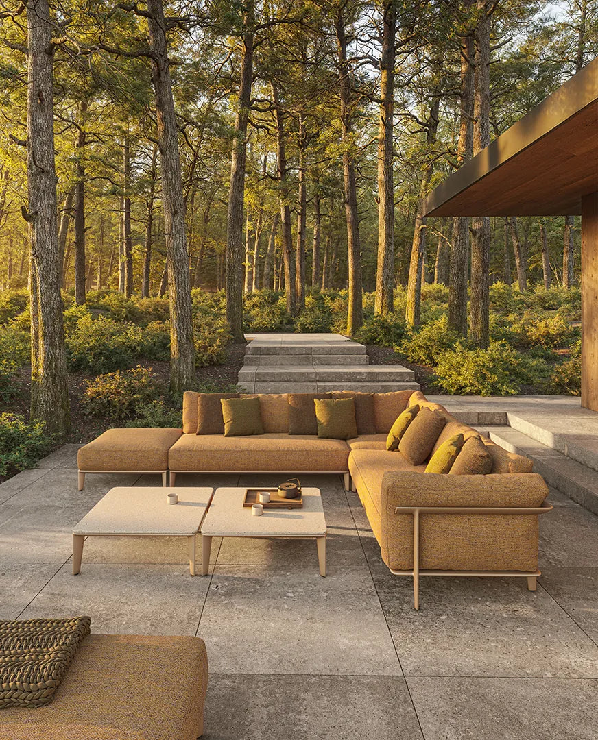 Canapé modulaire d'extérieur Pasadena Vondom, mise en situation
