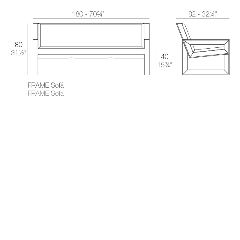 Canapé Vondom Collection Frame