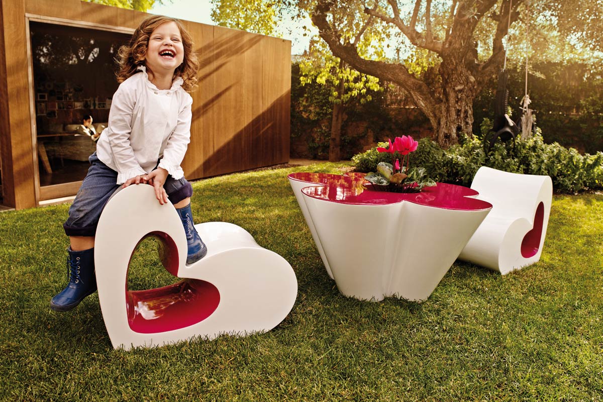 Chaise Collection Agatha en Plastique en Cœur Vondom - 3