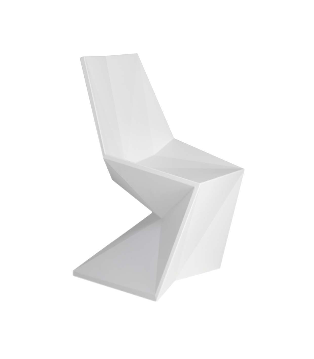Chaise Collection Vertex Finition Mate Couleur Blanc Vondom