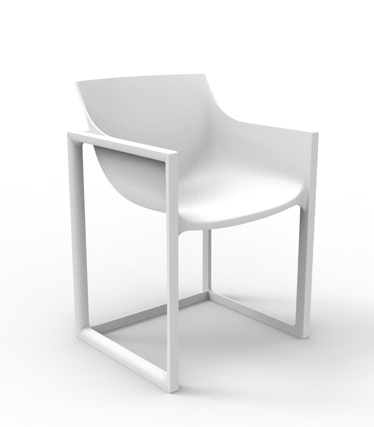 Chaise Collection Wall Street Couleur Blanc Vondom - 3