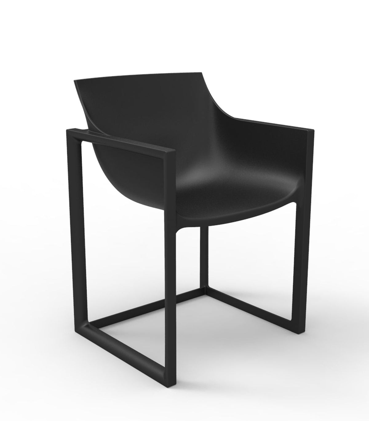 Chaise Collection Wall Street Couleur Noir Vondom