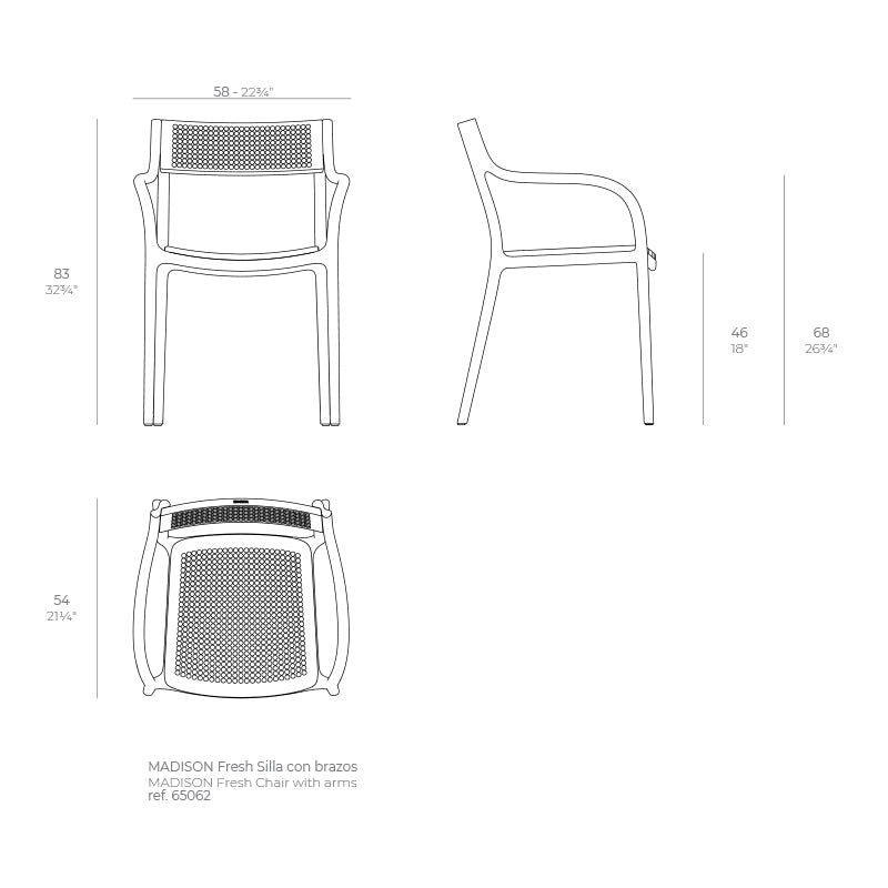 Chaise de Jardin à Trou - Collection Madison Vondom