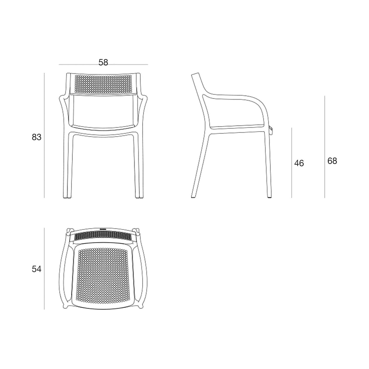 Chaise de Jardin à Trou - Collection Madison Vondom
