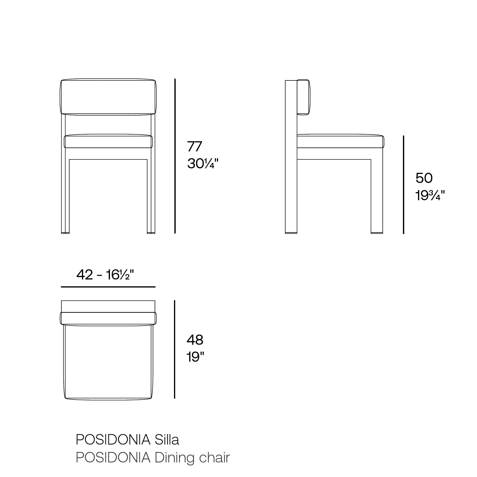 Chaise Extérieur Beige - Collection Posidonia Vondom