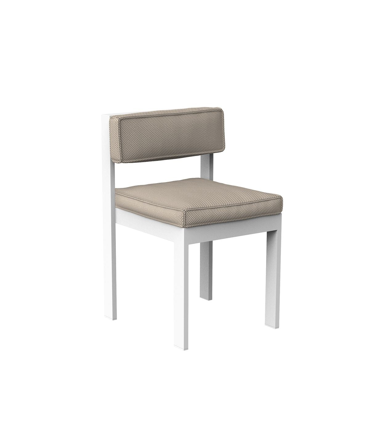 Chaise Extérieur Beige Couleur Aluminium blanc - Collection Posidonia Vondom