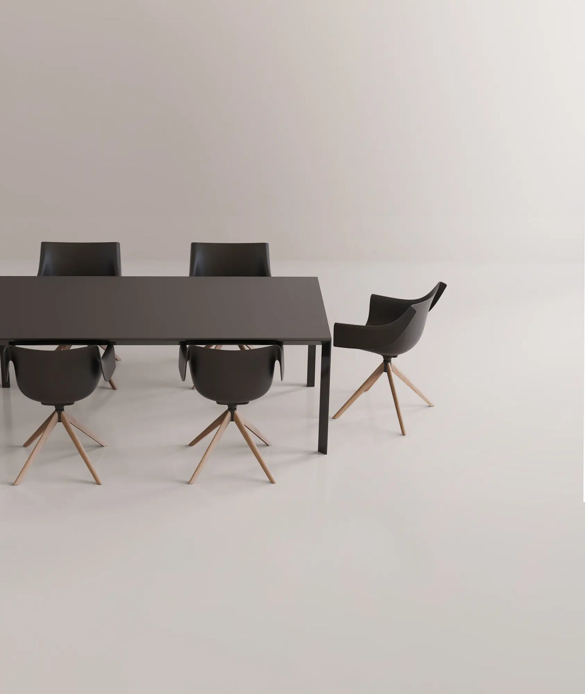 Chaises Manta Vondom, les quatre piètements