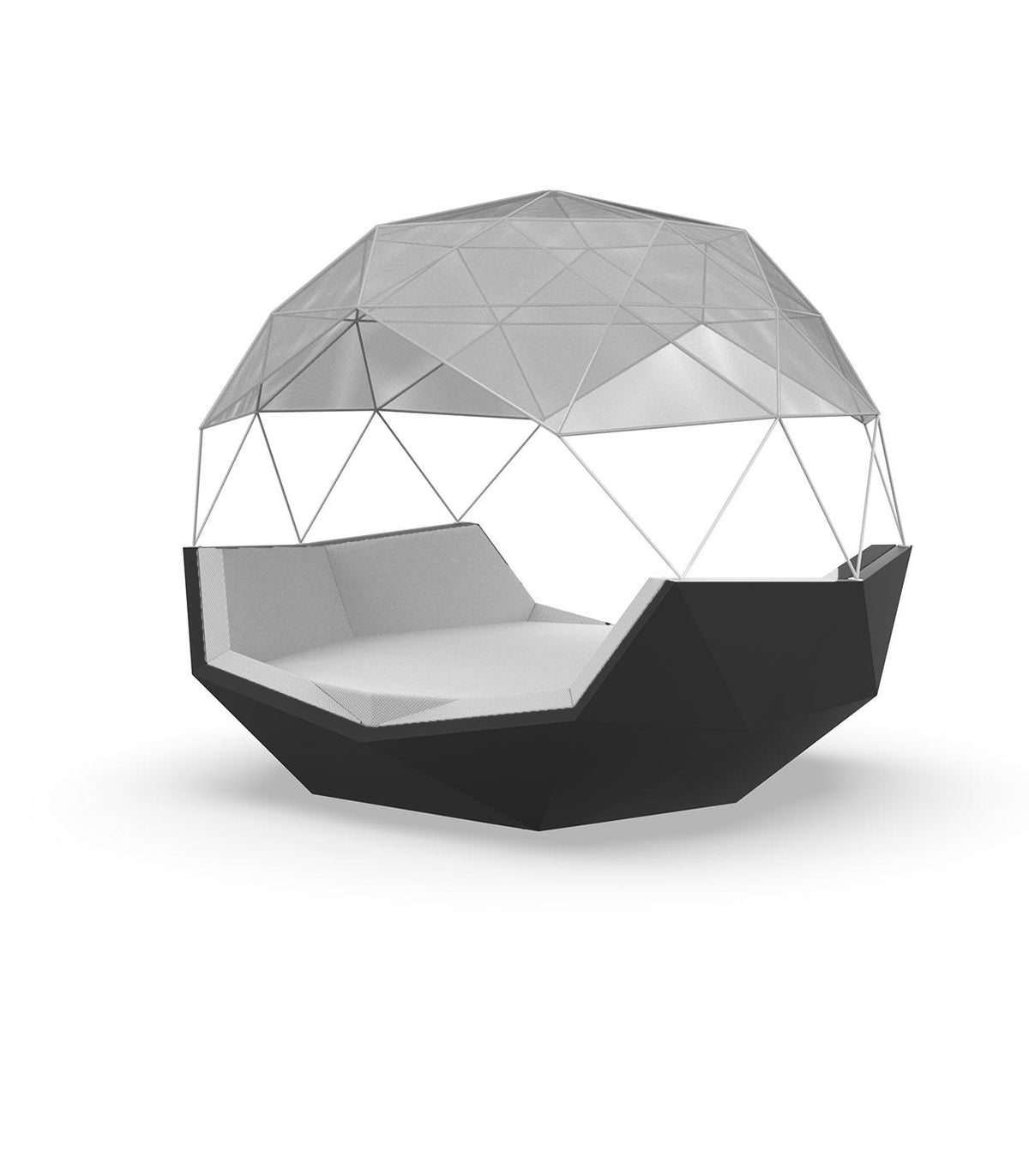 Daybed Iglú avec Auvent Couleur structure Noir - Collection Iglú Vondom