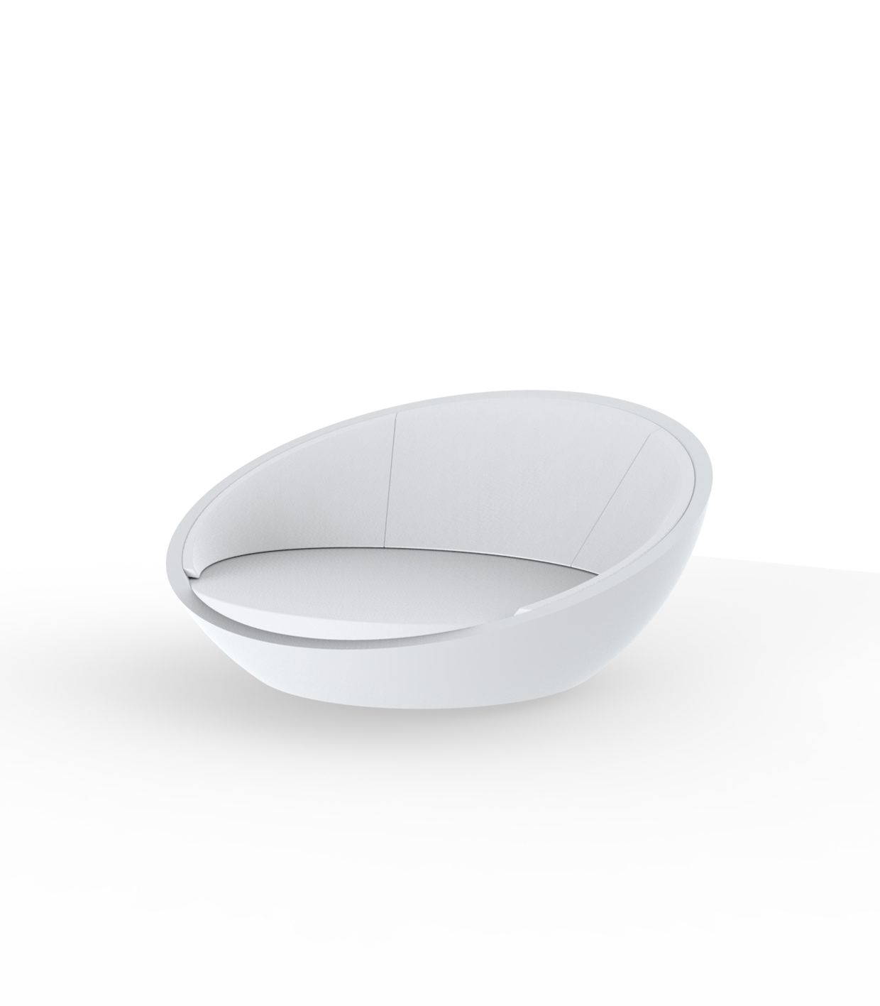 Daybed Moderne Finition structure Mate Couleur structure Blanc - Collection ULM Vondom