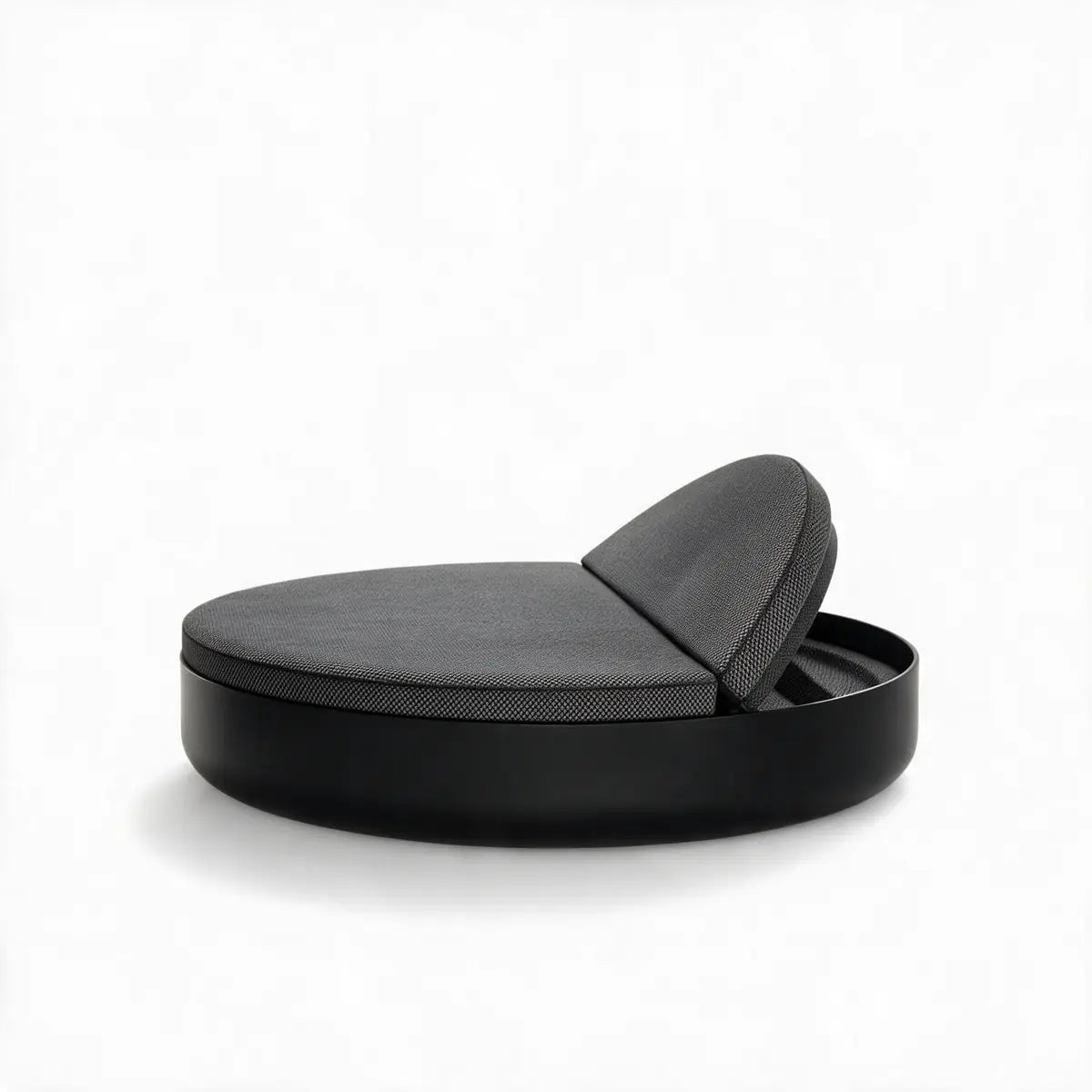 Lit de Jardin Design Rond-Collection ULM Finition structure Mate Couleur structure Noir Vondom