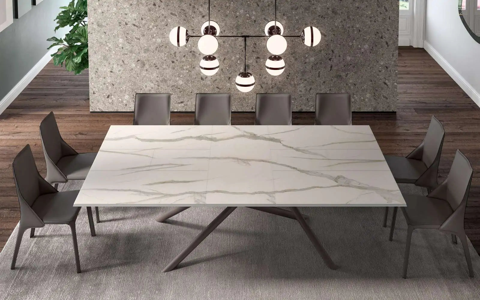 table marbre extensible