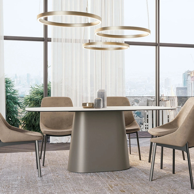 table céramique pied central